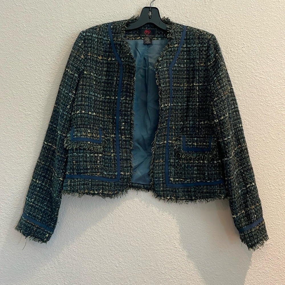 True meaning, tweed blazer, size L